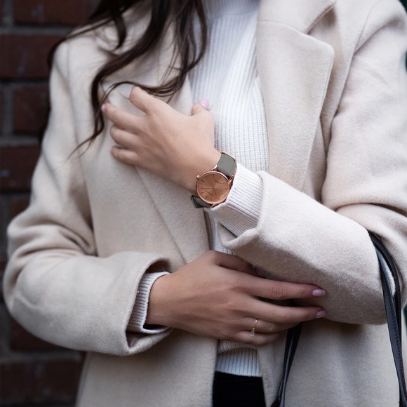 Monroé by Maéstro SOLÉROSE - ROSE GOLD + LEATHER - Picture 3 of 6